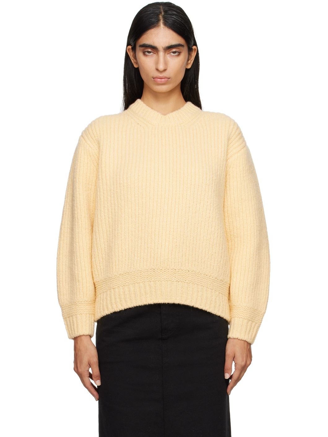 Yellow Tobu Volume Sweater - 1