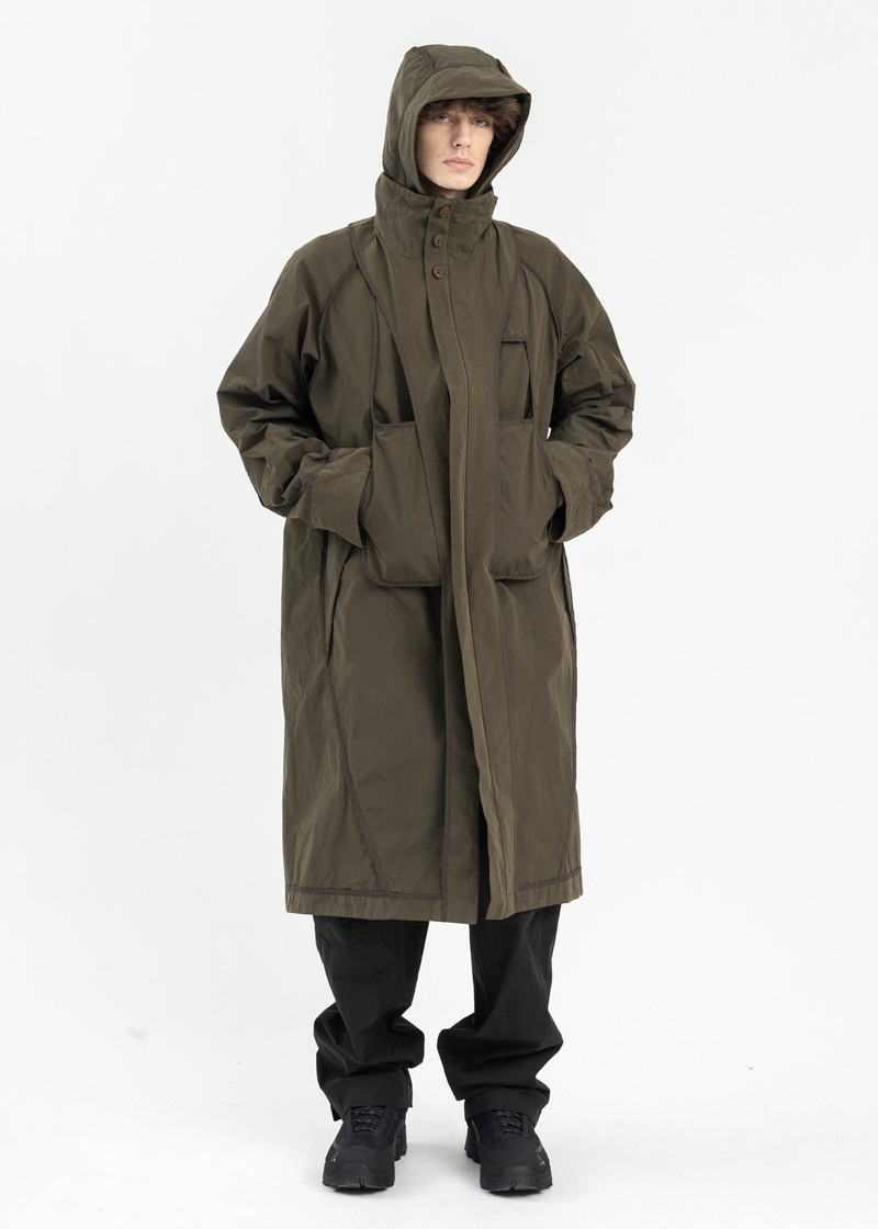KHAKI REVERSIBLE HOODED PARKA 7