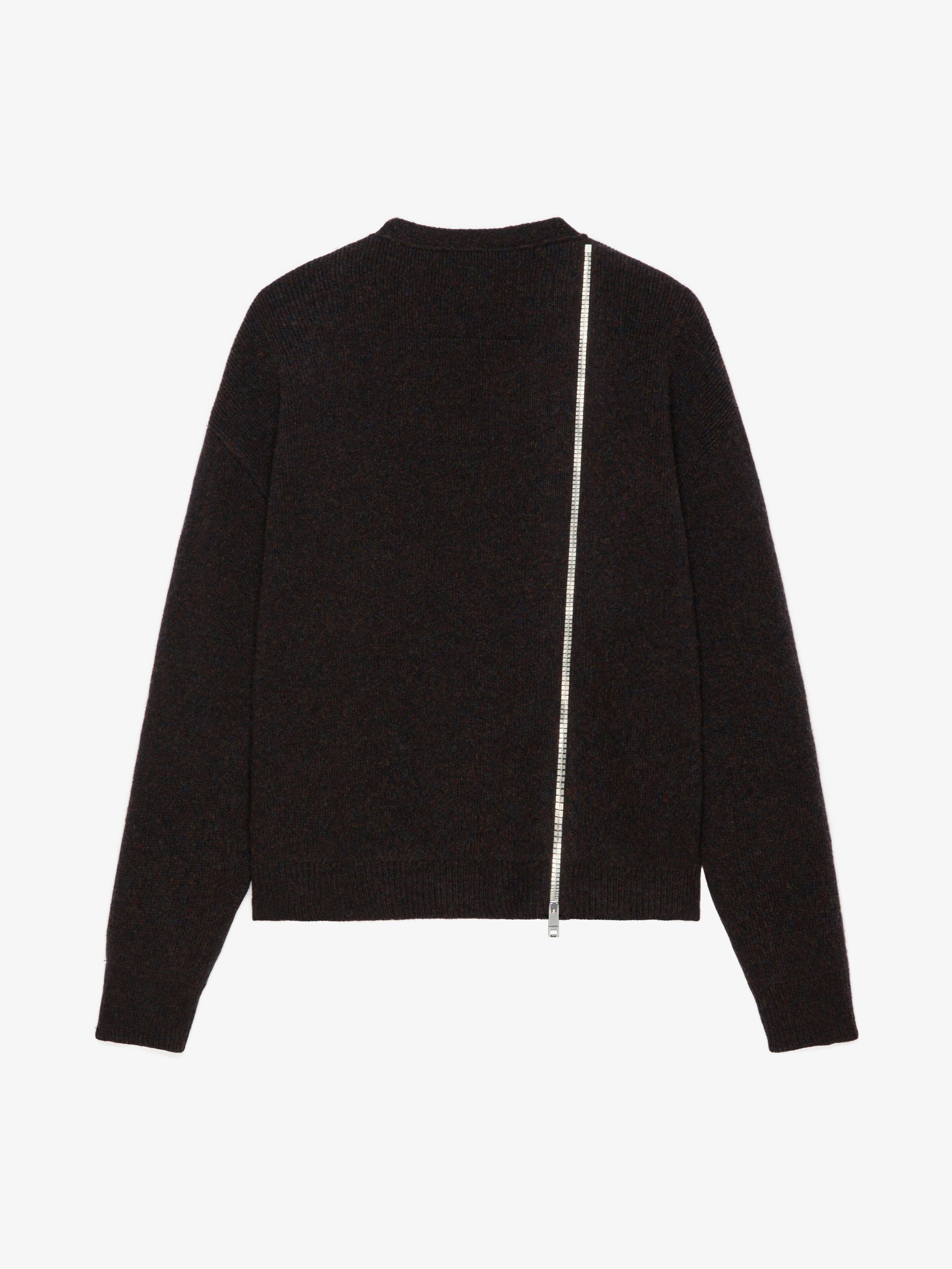 CARDIGAN IN WOOL WITH 4G ZIP - 5