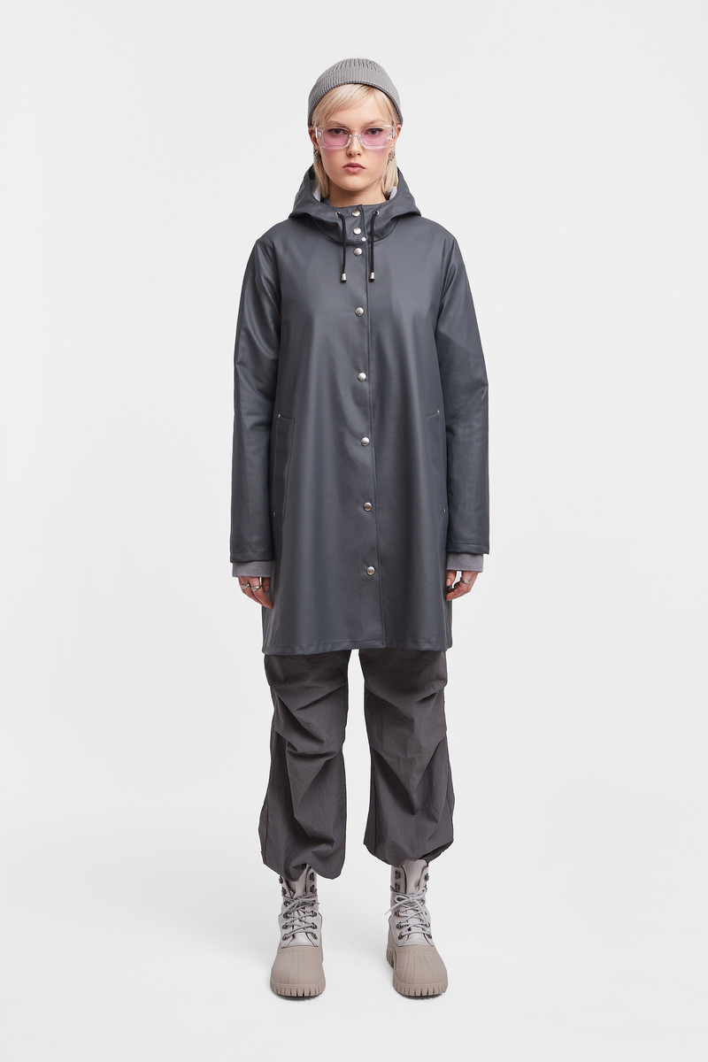 Stutterheim Mosebacke Lightweight Raincoat Charcoal outlook