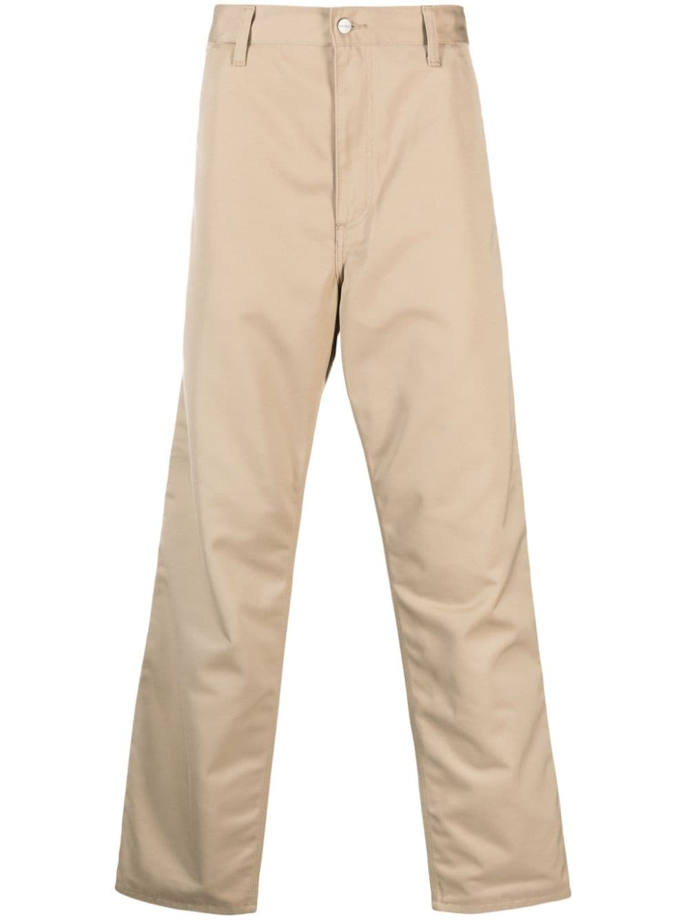 mid-rise straight-leg trousers - 1