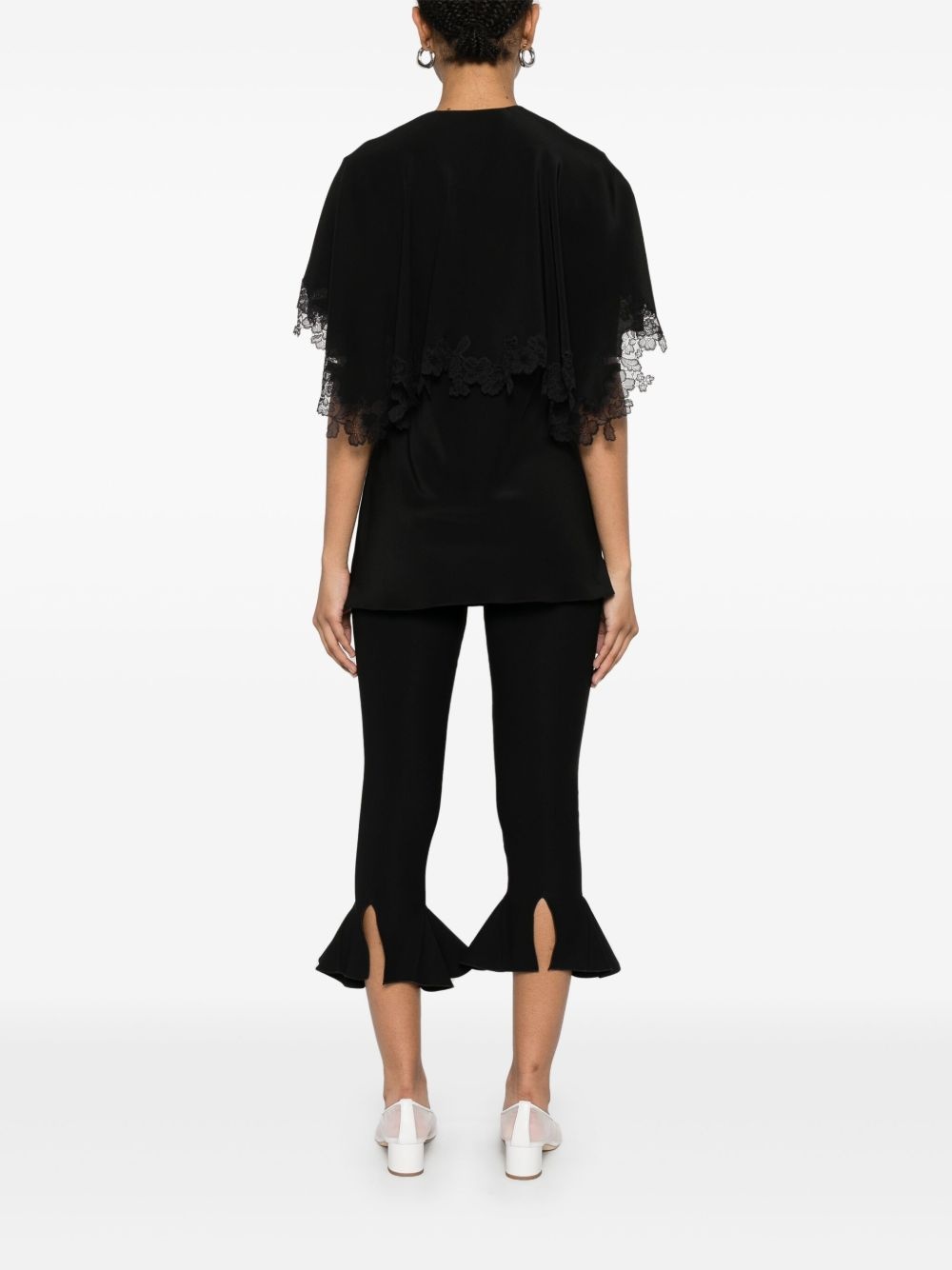 lace-detailing blouse - 4
