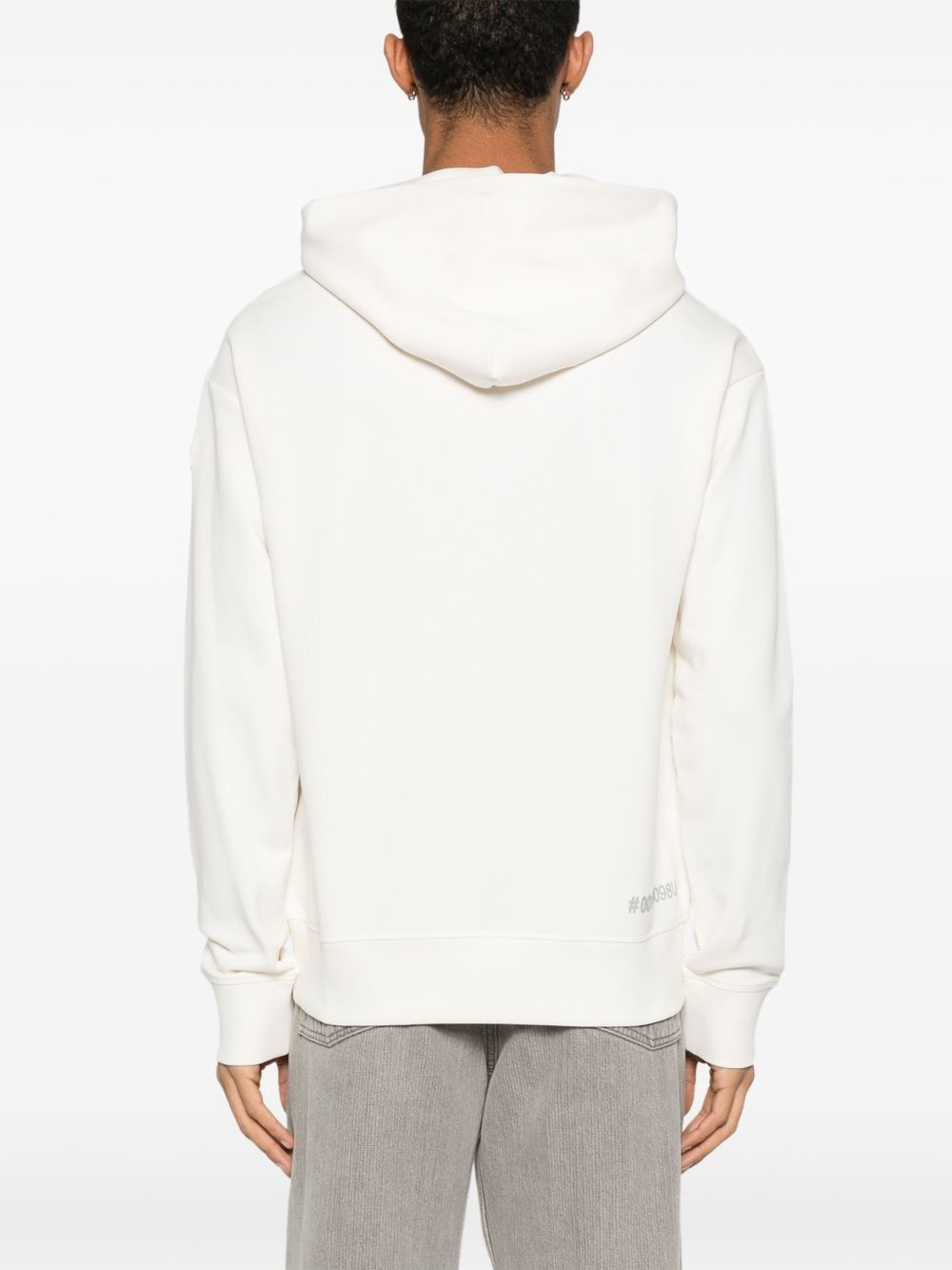 mirrored-logo hoodie - 4