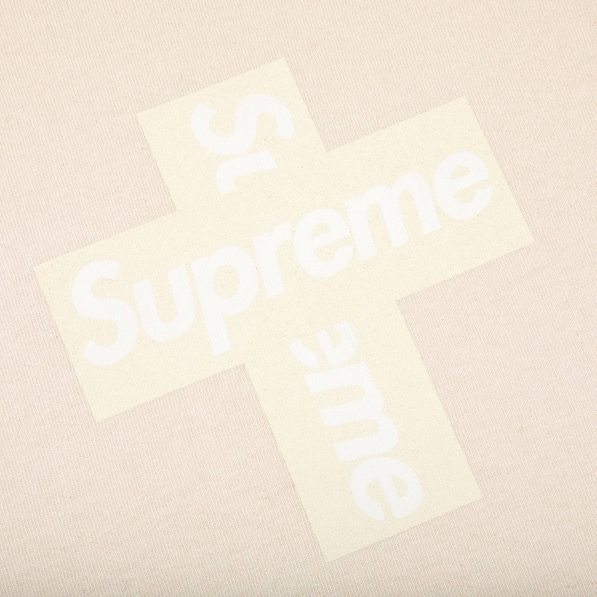 Supreme Cross Box Logo Tee 'Natural' - 2