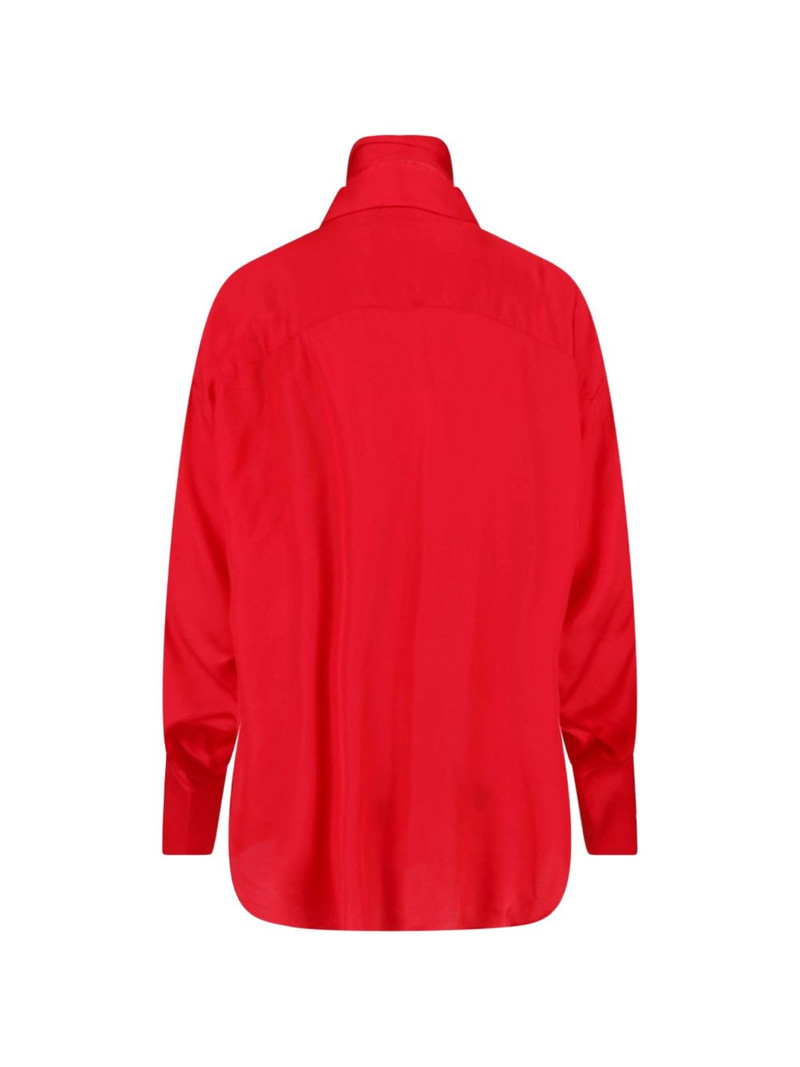 SA SU PHI pussy-bow satin shirt outlook