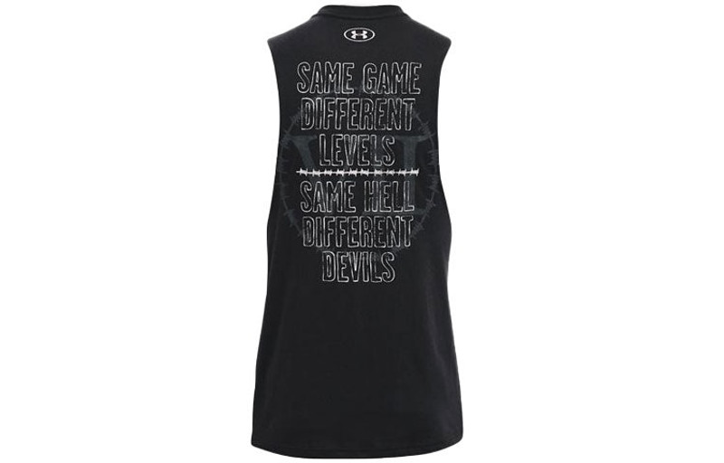 Under Armour Under Armour Project Rock Same Game Tank Top 'Black White' 1361722-001 outlook