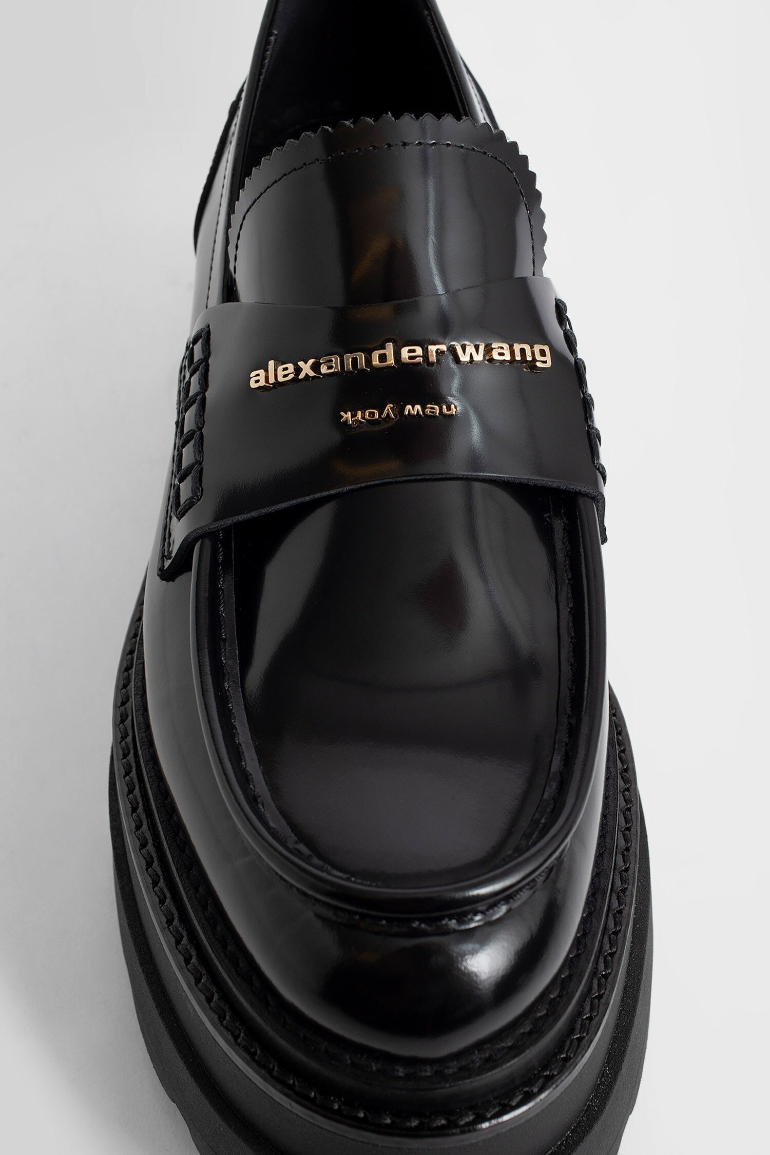 ALEXANDER WANG WOMAN BLACK LOAFERS - 5