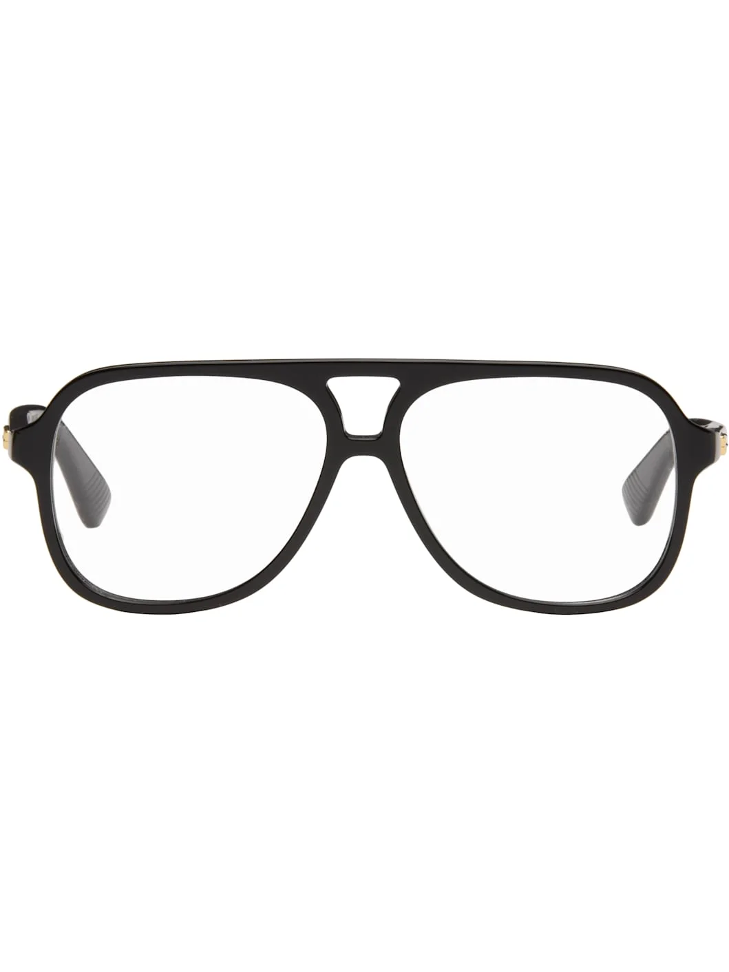 Black Slim Ribbon Glasses - 1