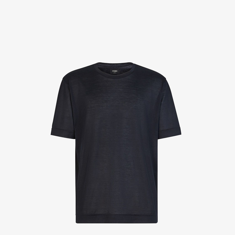Black silk T-shirt 1