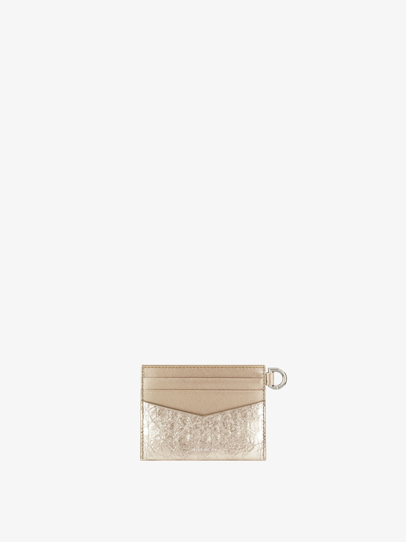 Givenchy 4G CARD HOLDER IN LAMINATED LEATHER outlook
