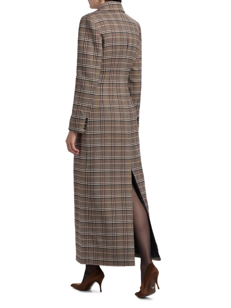 Women's Sandrine Plaid Coat - Brown Multi 5