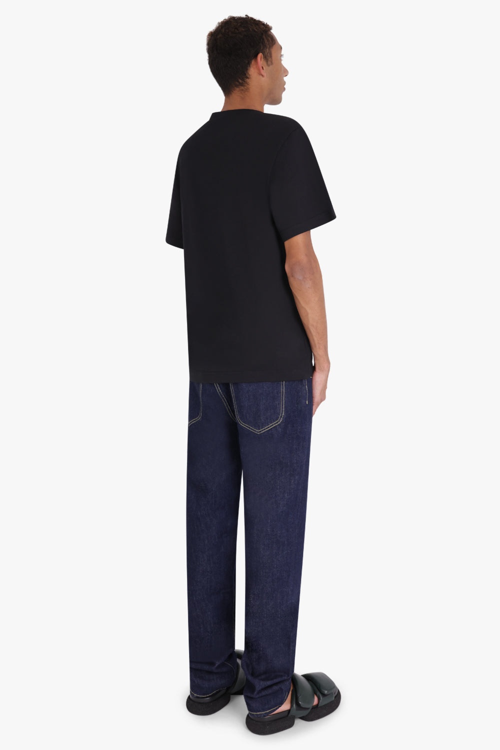 EMBROIDERED HOLE T-SHIRT | BLACK - 4