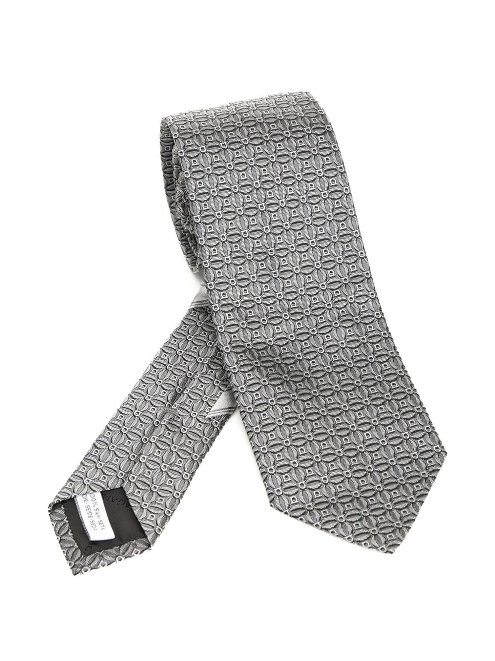 jacquard silk tie - 1