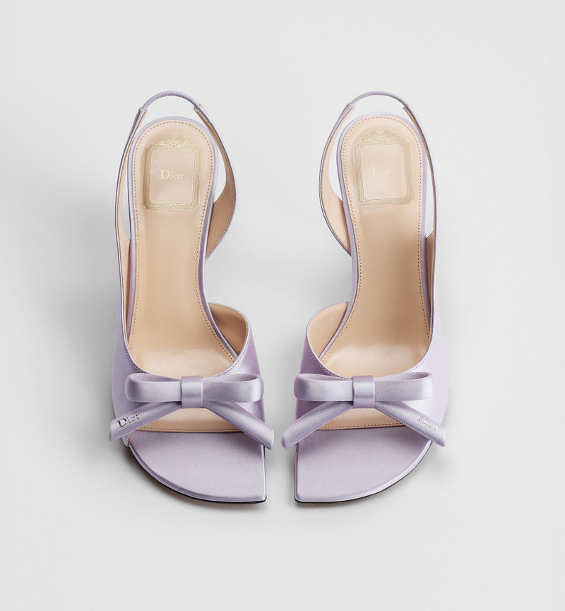 Dior Bow Heeled Slingback Sandal 2