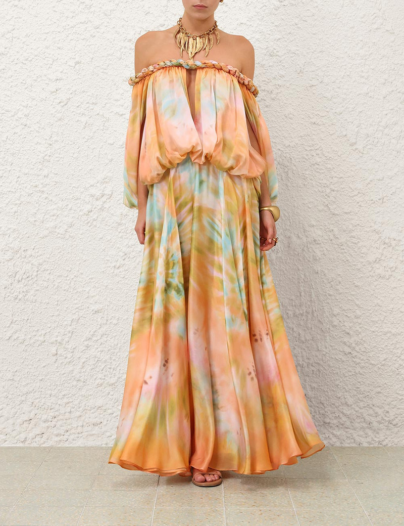 Zimmermann LUNA TWIST BILLOW GOWN outlook