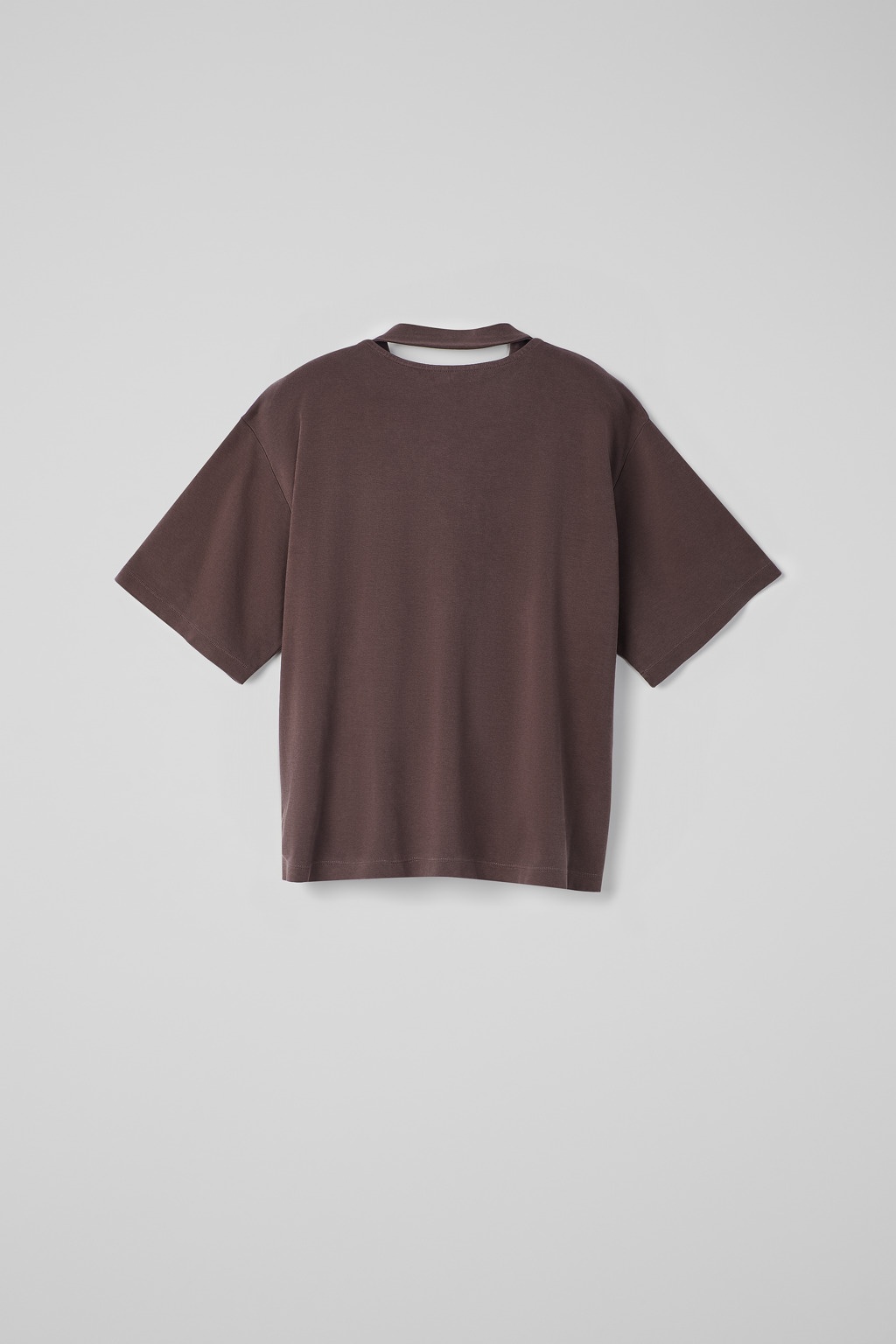 Dusty Brown Organic Cotton T-Shirt - 4