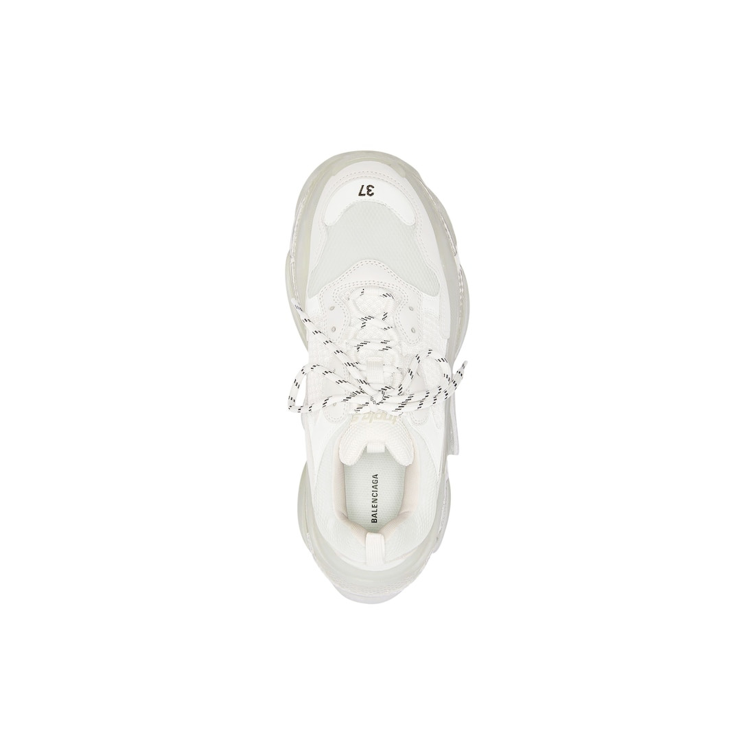 Women's Triple S Sneaker Clear Sole in White - 4