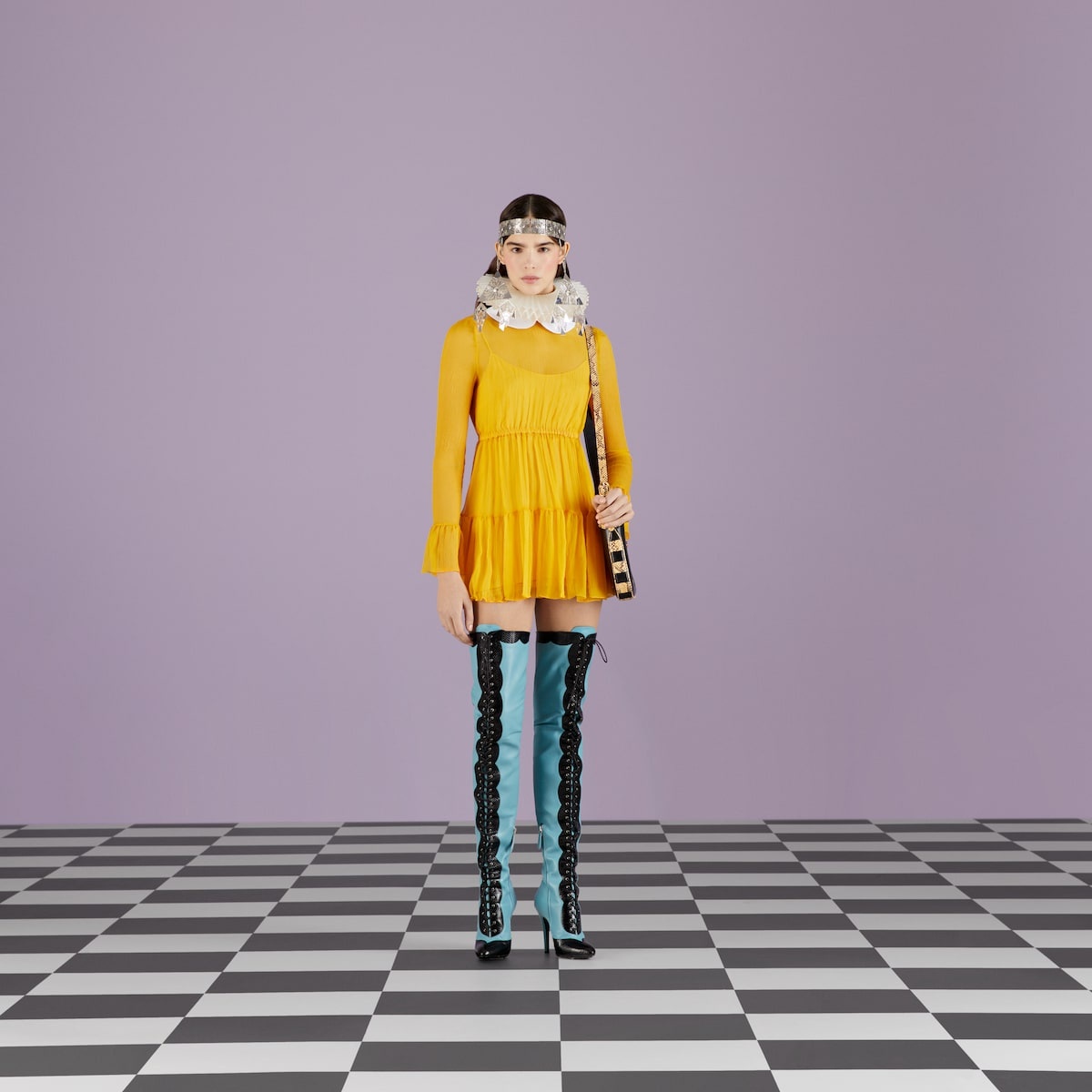 Silk chiffon dress - 2