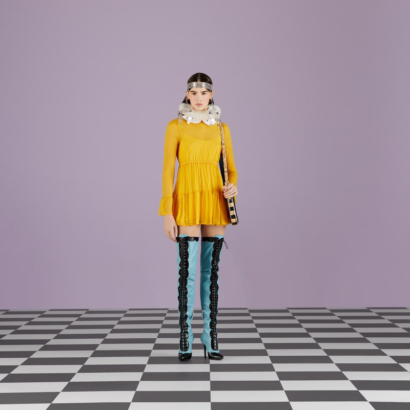 GUCCI Silk chiffon dress outlook