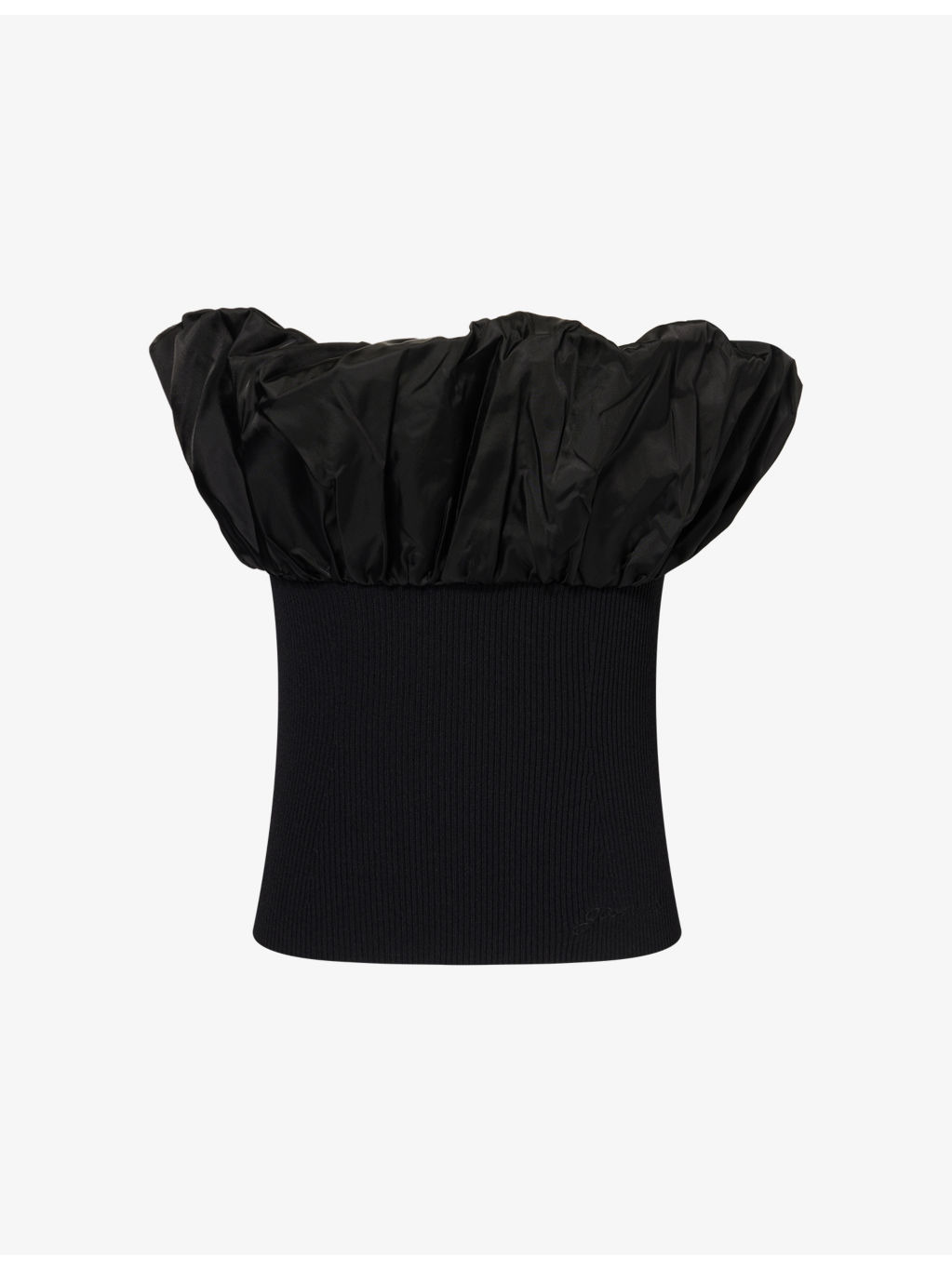 Draped Bandeau Woven Top - 1