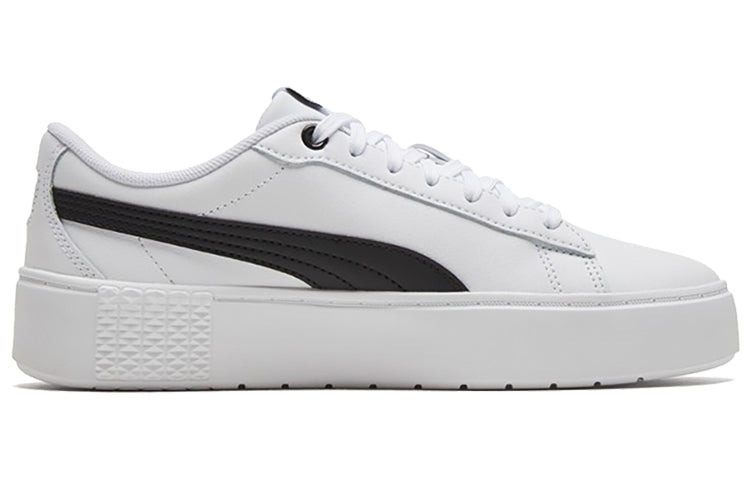 (WMNS) PUMA Smash Platform V2 L 'White Black' 373035-02 - 2