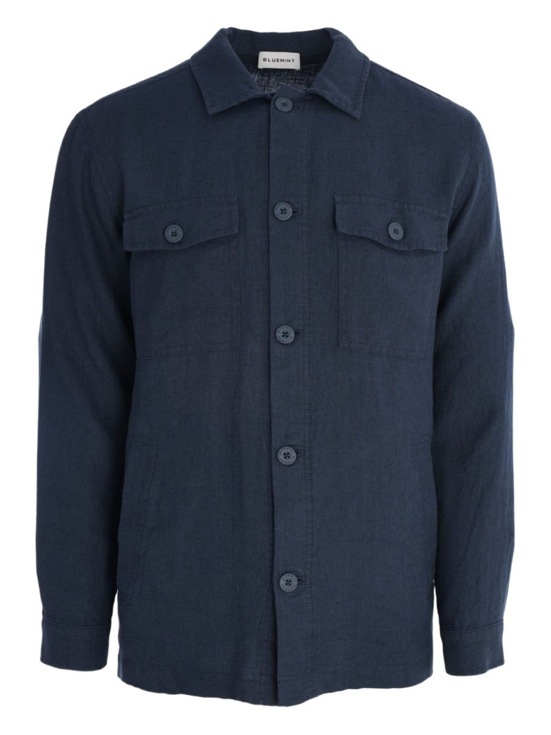 double-pocket linen shirt 1