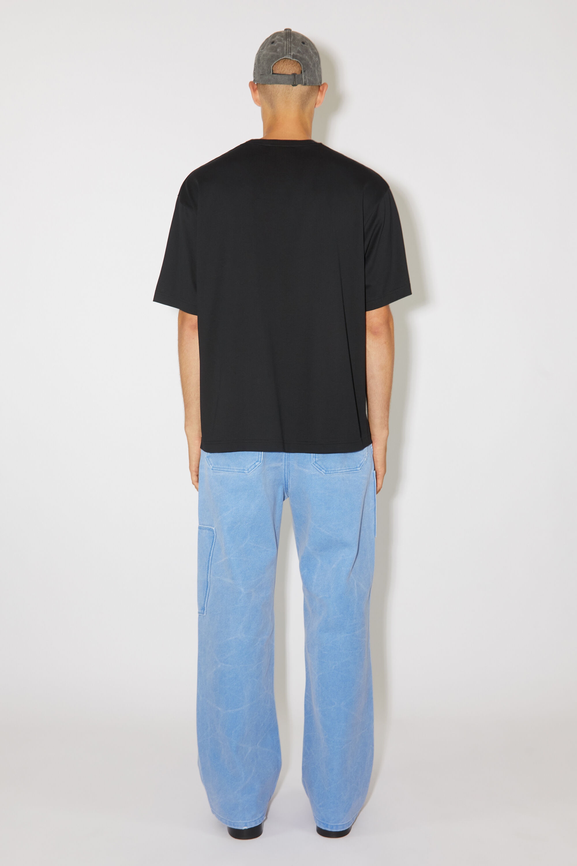 Face logo t-shirt - Relaxed fit - Black - 3