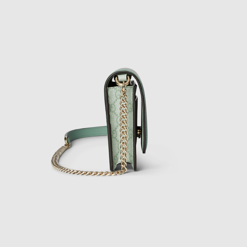 GG Emblem chain wallet 5