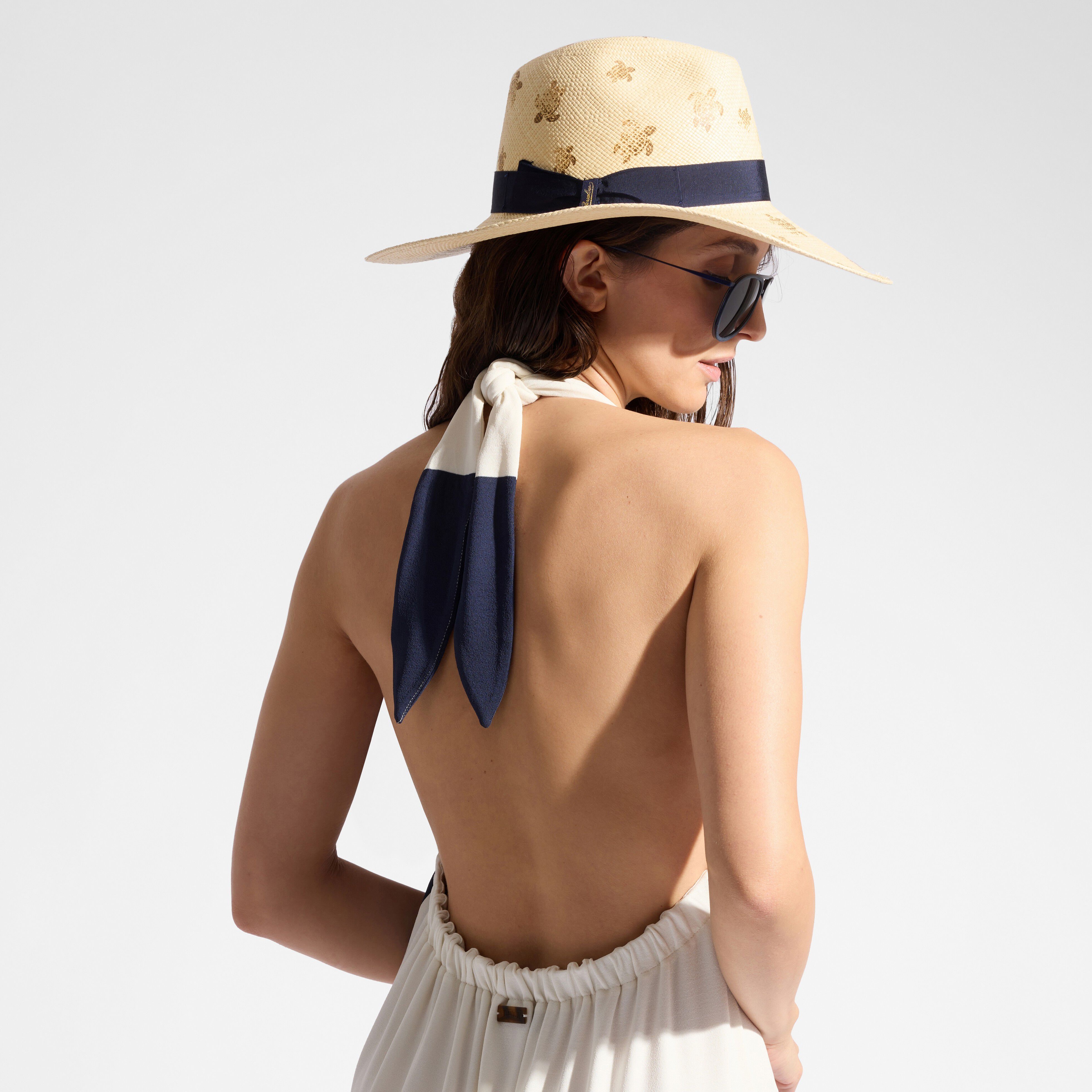 Women Viscose Jersey Maxi Striped Open-Back Dress - 3