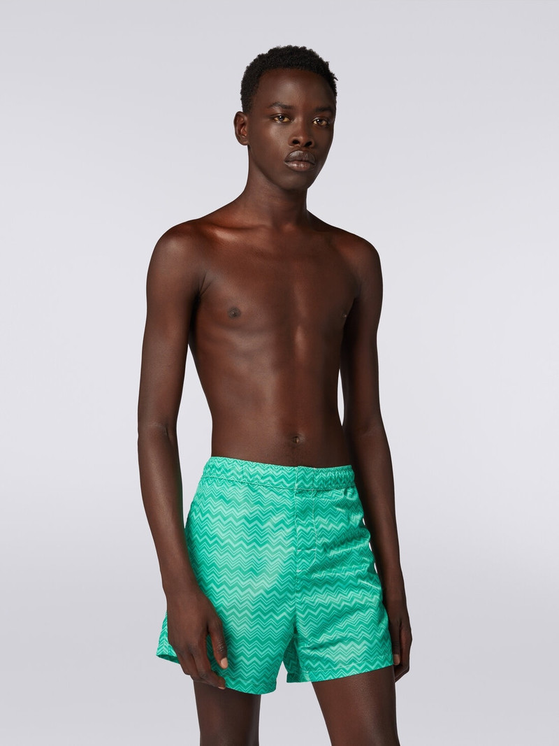 Missoni Tonal zigzag print swimming trunks outlook