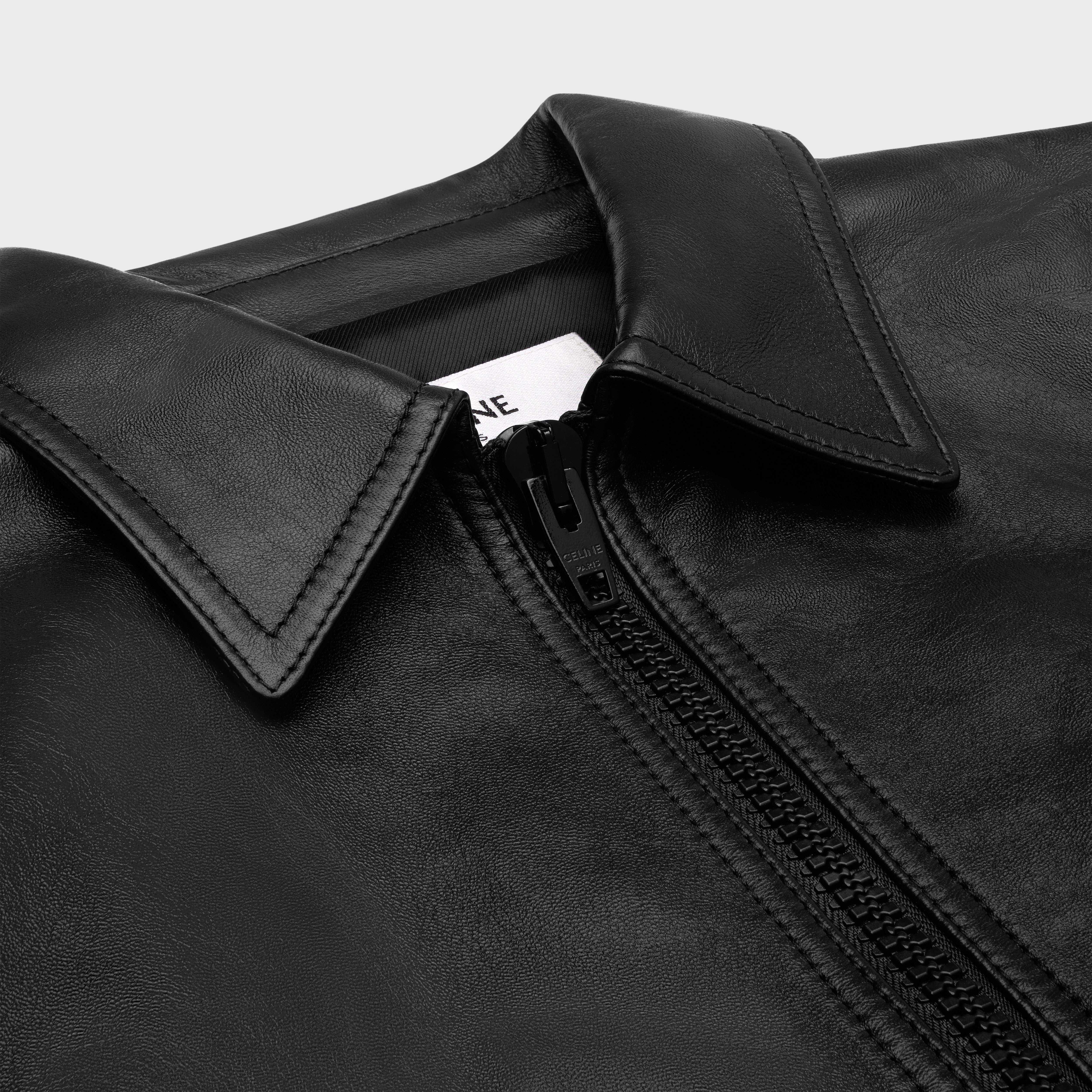 Celine wiltern blouson jacket in soft lambskin - 3