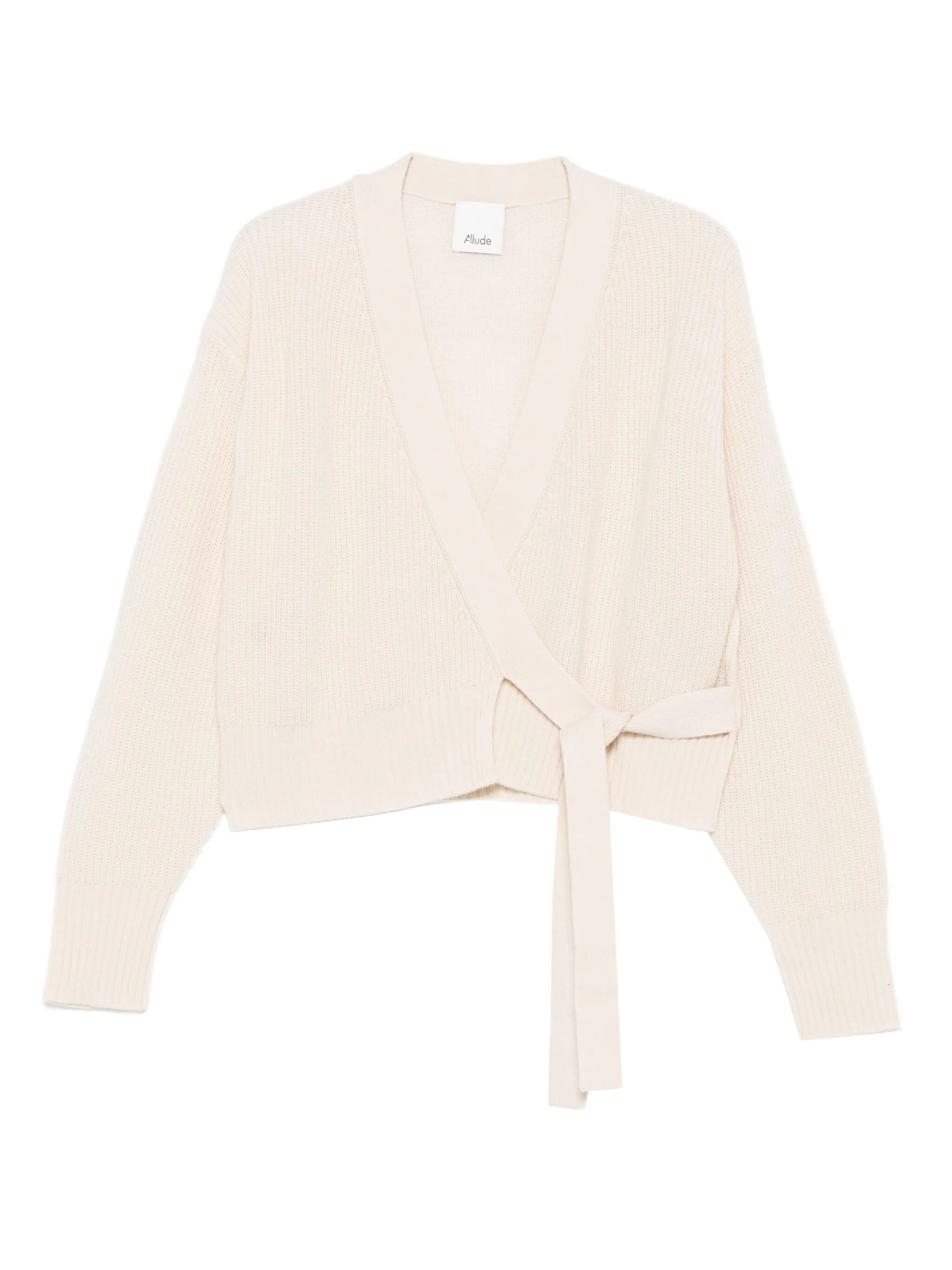 Allude Wrap-tie Cardigan - 1