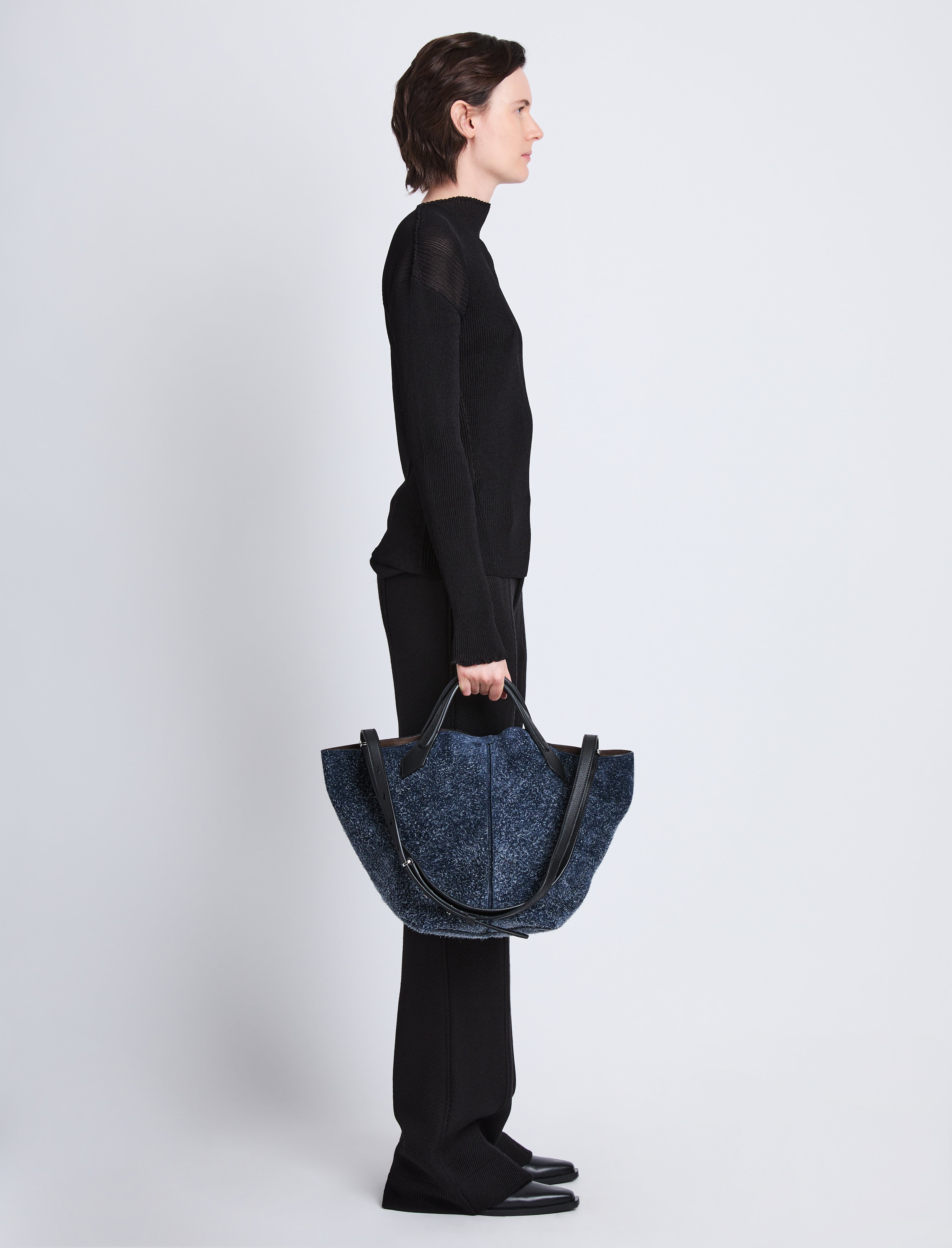 Large Chelsea Tote in Brushed Suede - 2