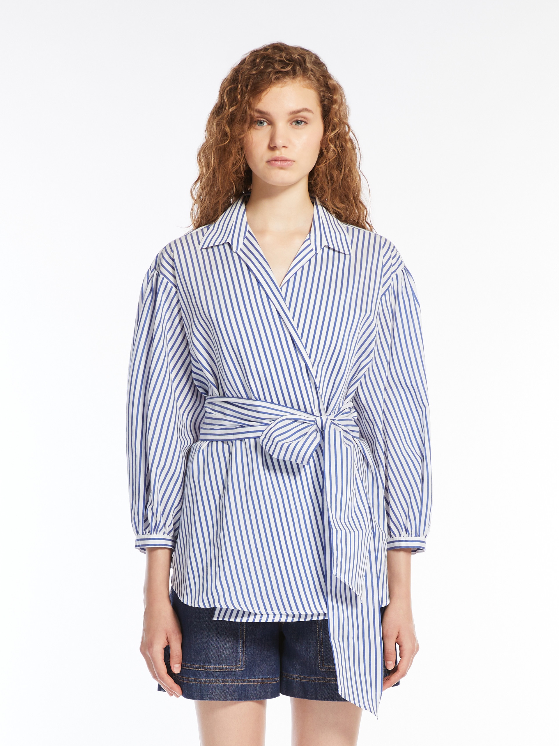 CECI Cotton and silk canvas shirt - 3