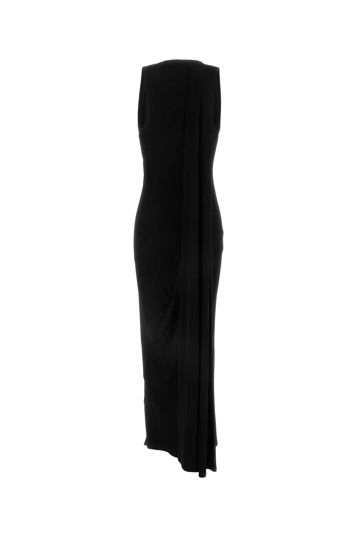 Balenciaga Women Black Stretch Viscose Dress - 2
