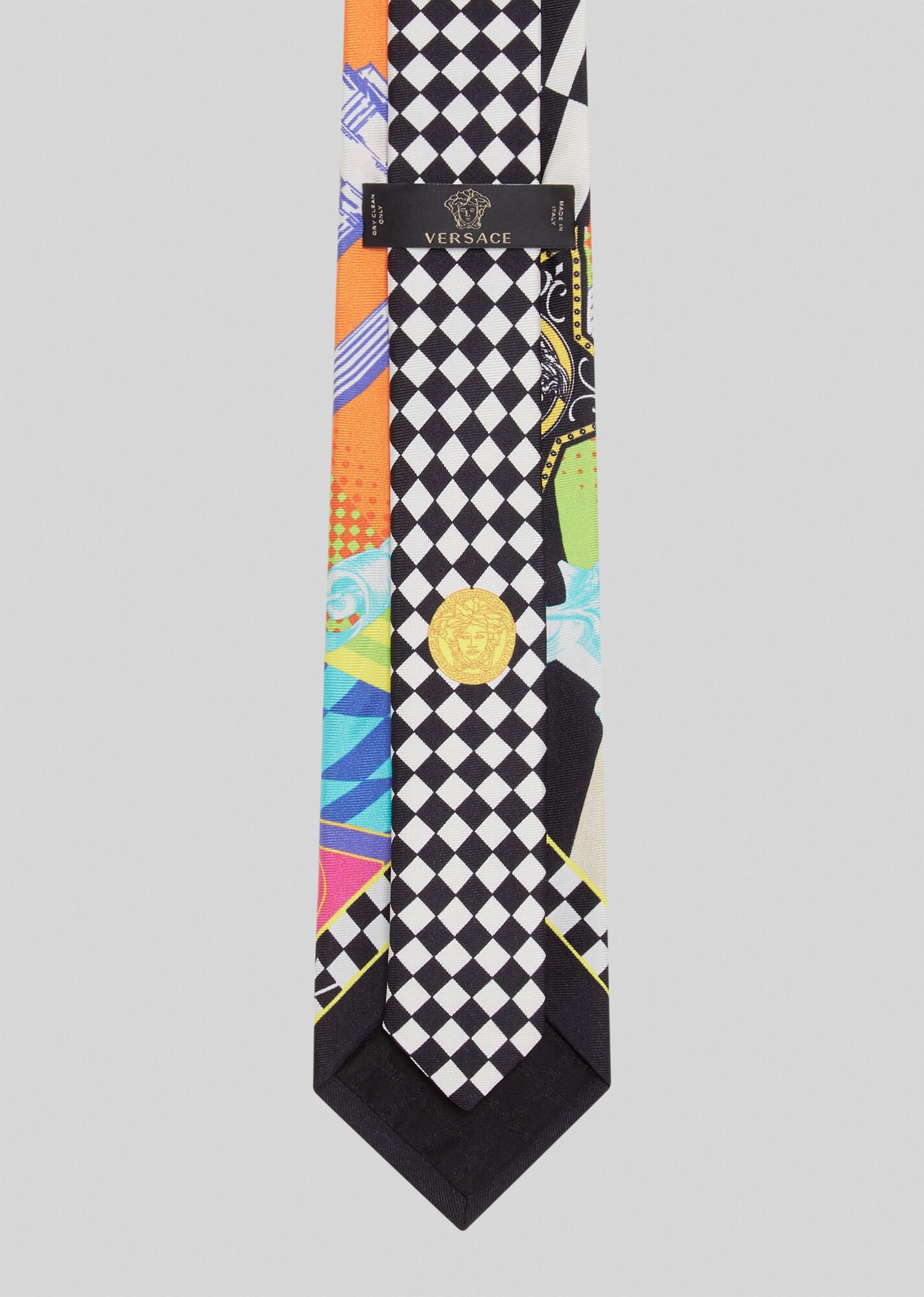 Pop Temple Print Silk Tie - 3