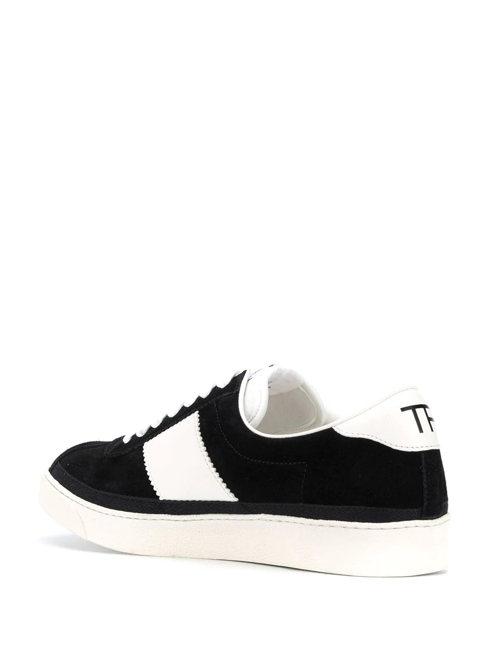 panelled low-top sneakers - 3