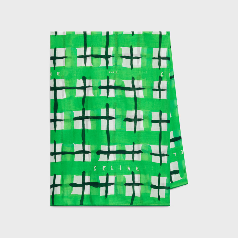 CELINE pareo IN tartan cotton outlook