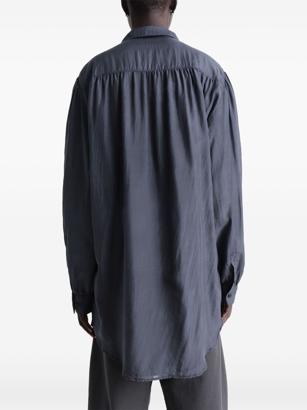 pointed collar shirt - 3