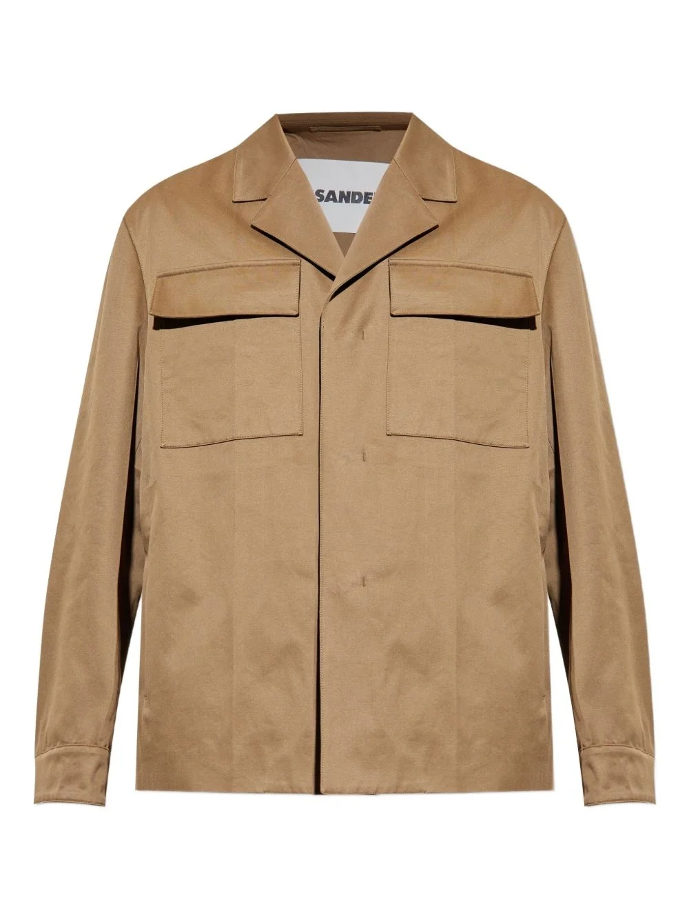flap-pocket cotton jacket - 1