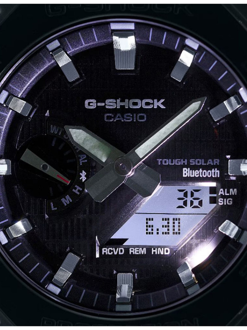 GBM-2100A-2BER Stainless-Steel and Resin Quartz Watch 4