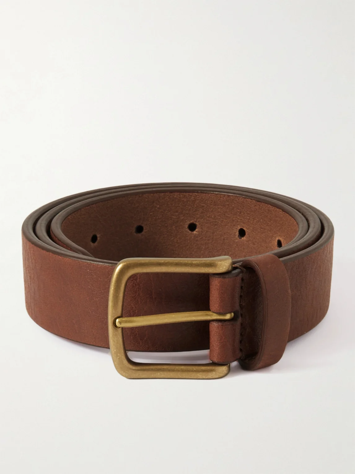 3.5cm Full-Grain Leather Belt - 1