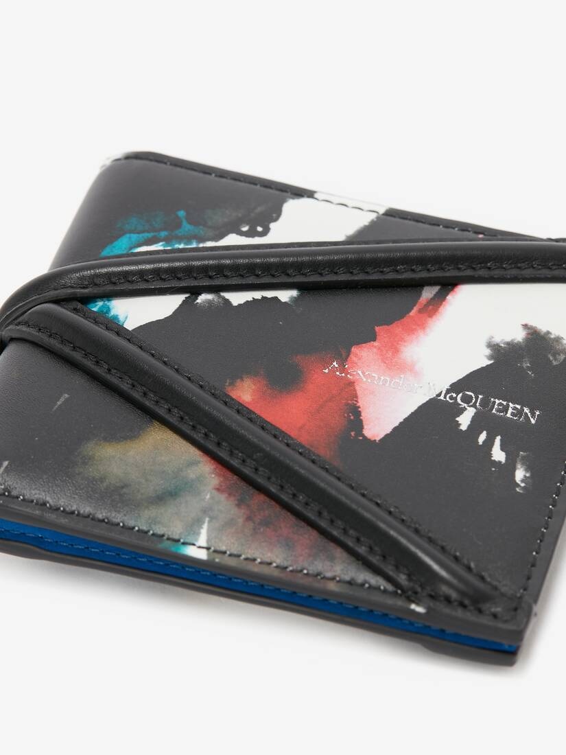 Men's Watercolour Graffiti The Harness Billfold Wallet in Multicolour - 5