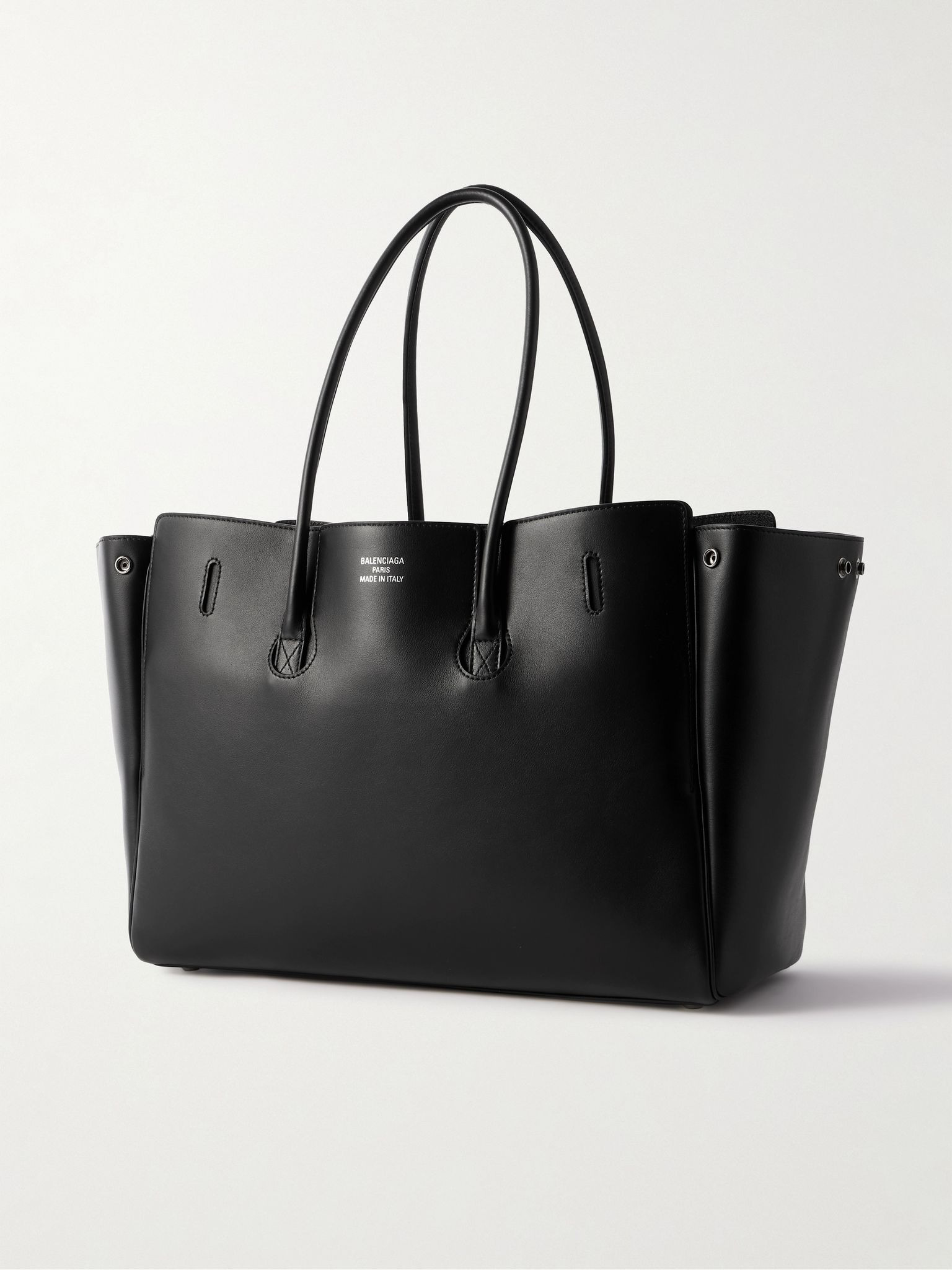 Bel Air M Leather Tote Bag Black - 3