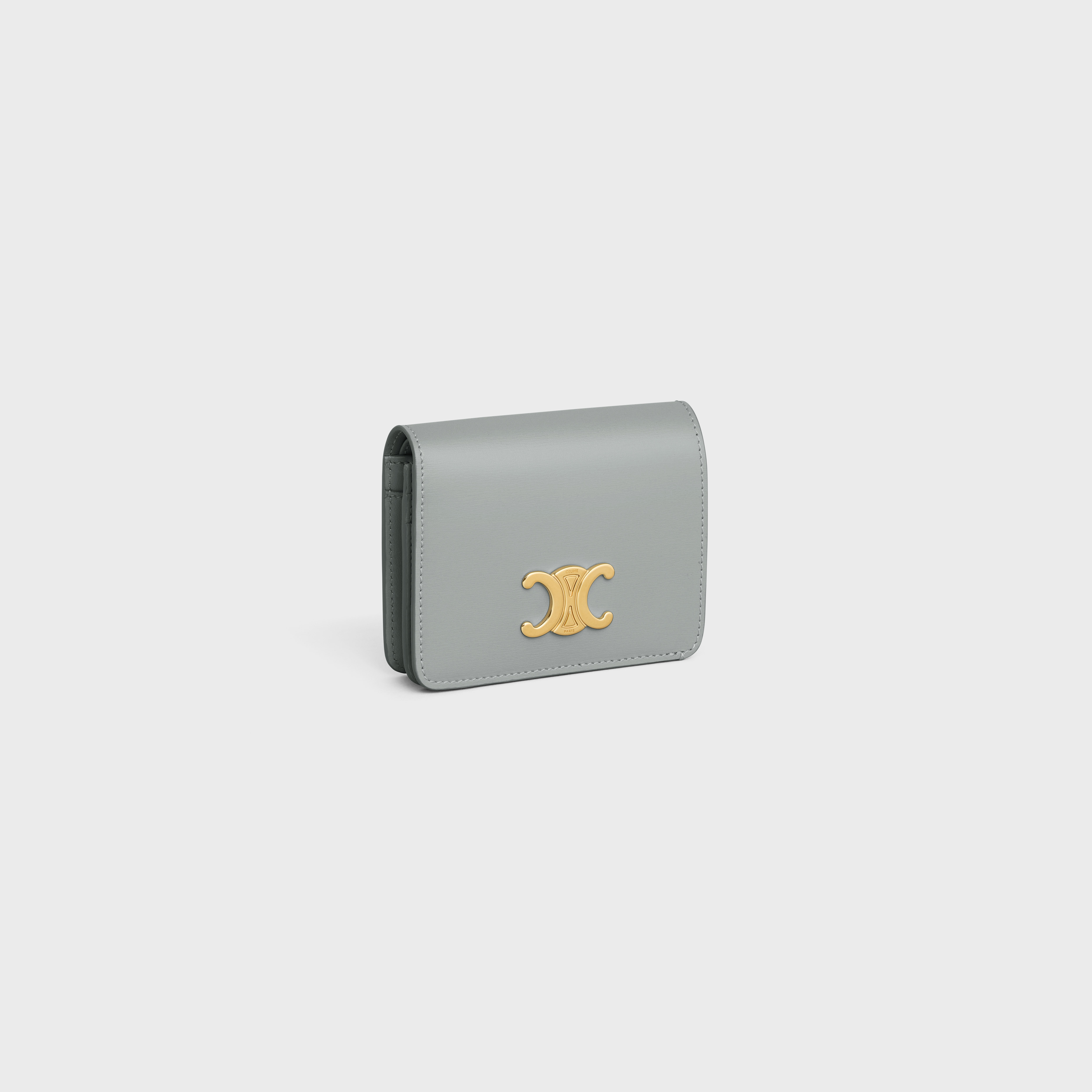TRIOMPHE COMPACT WALLET in Shiny calfskin - 2