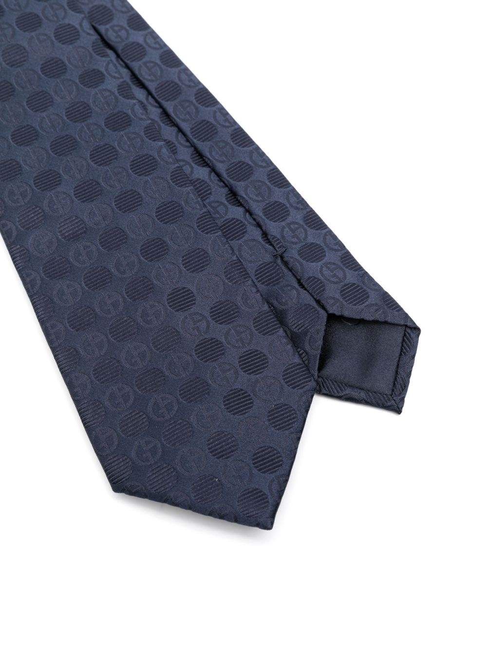 logo-jacquard tie - 2