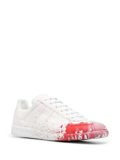 Maison Margiela Replica paint-splatter sneakers outlook