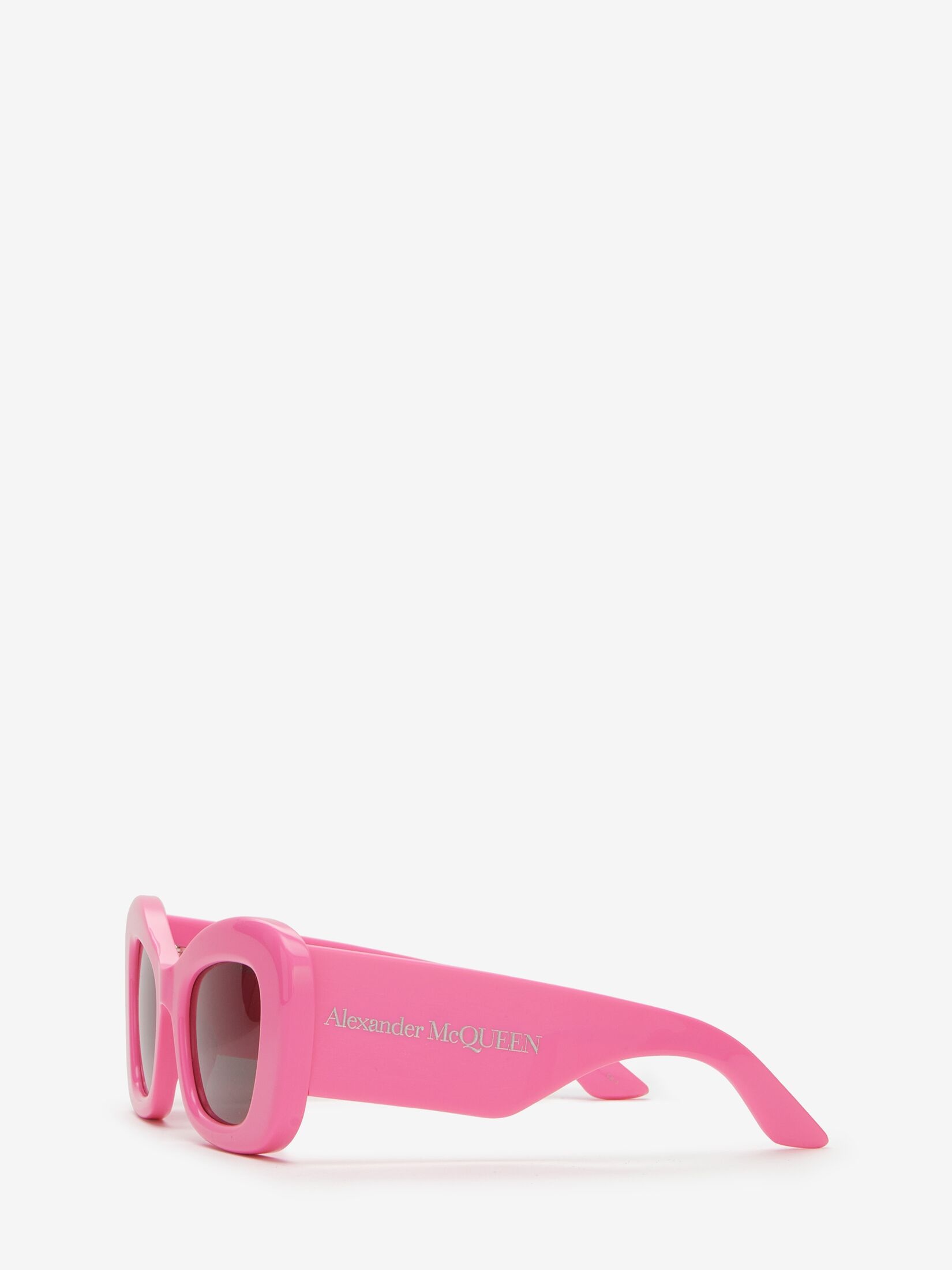 Women's Bold Cat-eye Sunglasses in Pink/smoke - 3