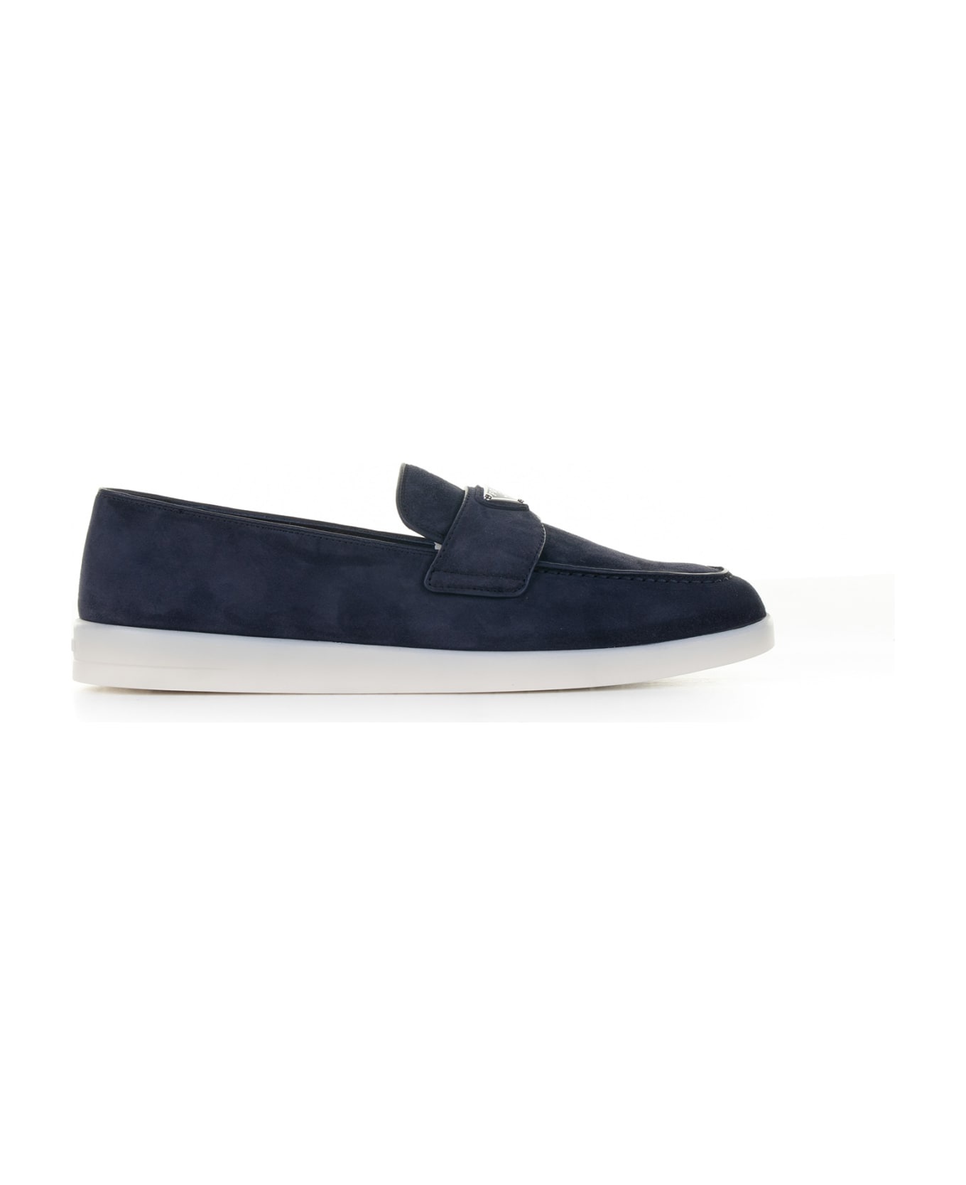 Suede Moccasin With Logo - 1