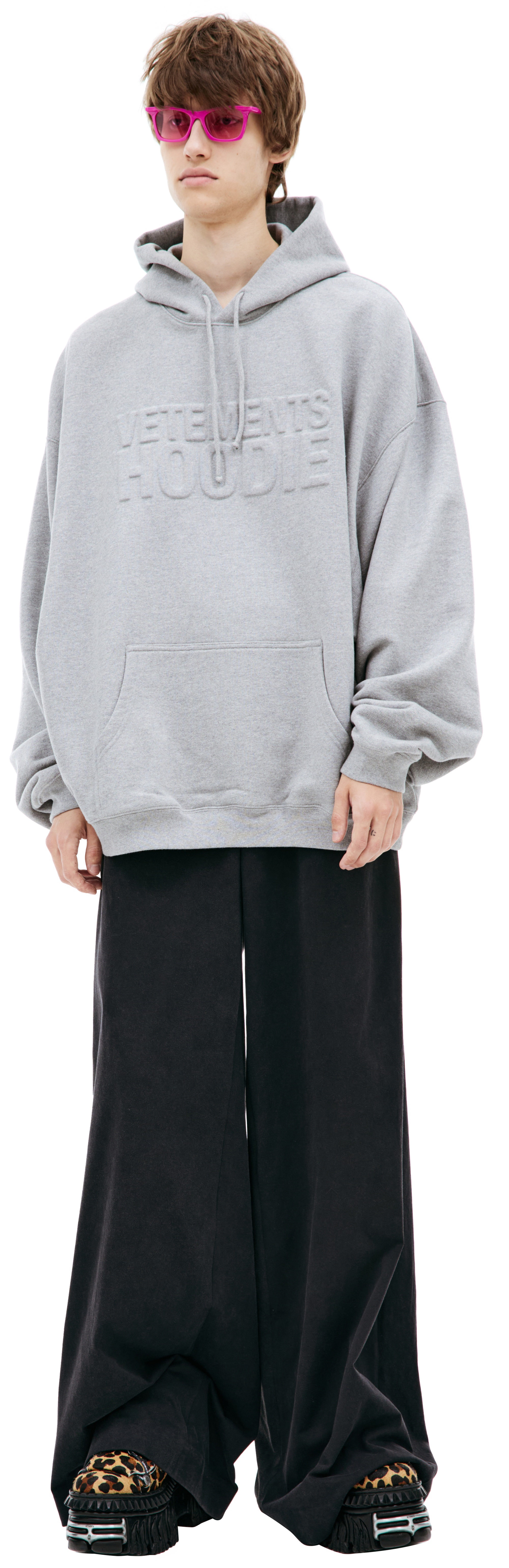 GRAY ILLUSION HOODIE - 1
